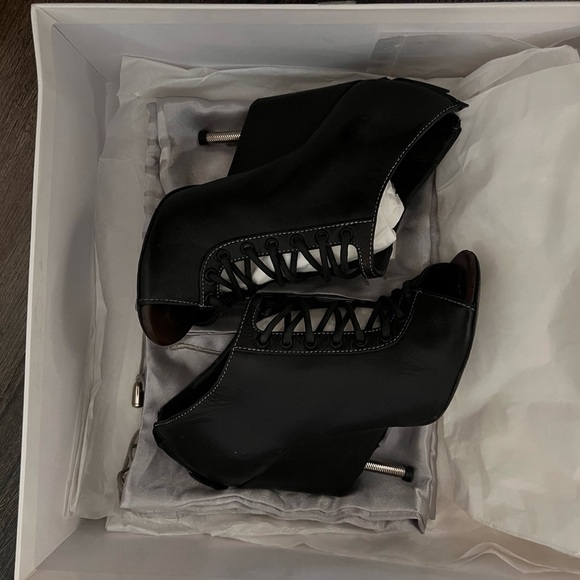 Givenchy Black Leather Booties - Picture 3 of 7